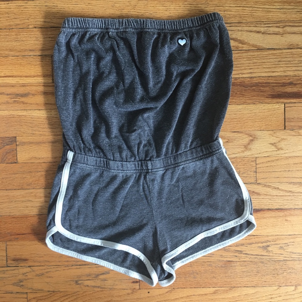 Spiritual Gangster gray tube top romper